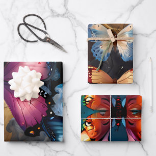 Hoja De Papel De Regalo Hermosas mariposas