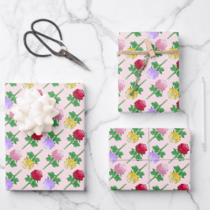 Hoja De Papel De Regalo Hermoso patrón con rosas