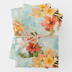 Hoja De Papel De Regalo Hermoso ramo de boda tropical