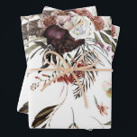 Hoja De Papel De Regalo Hermoso regalo de patrón floral moderno<br><div class="desc">Un diseño de patrones florales hermosamente moderno creará una celebración excepcional para regalar regalos. Ideal para bodas,  duchas de novias,  cumpleaños y más.</div>