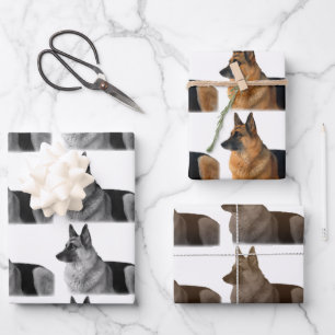 Hoja De Papel De Regalo Hermoso retrato alemán negro y guerra de Tan