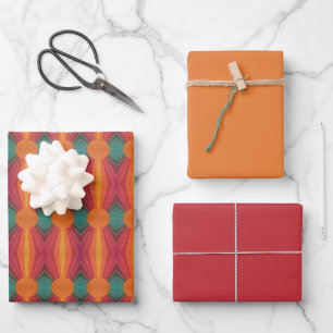 Hoja De Papel De Regalo Hermosos rayos de sol soleados arte popular del su