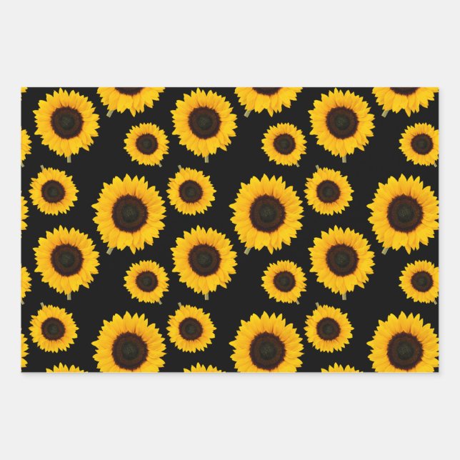 Hoja De Papel De Regalo Hermosos Sunflowers (Anverso)
