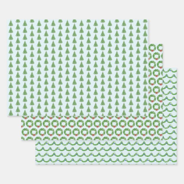 Hoja De Papel De Regalo Hidden Animals Wrapping Paper Flat Sheet Set of 3 (Set)