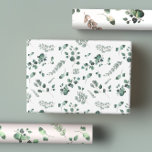 Hoja De Papel De Regalo Hidratación del Eucalipto Verde de Sage y Olive<br><div class="desc">El papel de envoltura de eucalipto es elegante e intemporal. Esta hermosa colección de vegetación es excelente para duchas de boda,  cumpleaños,  duchas para bebés y Navidades.</div>