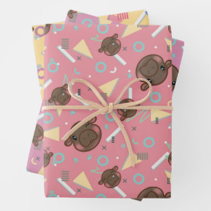 Hoja De Papel De Regalo Hipo de Retro 80