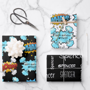 Hoja De Papel De Regalo Historieta personalizada