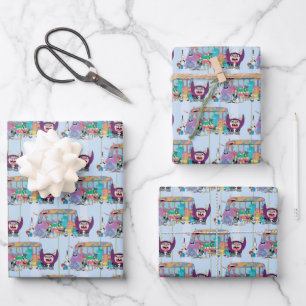 Hoja De Papel De Regalo Hogar Foster para amigos imaginarios   Autobús esc