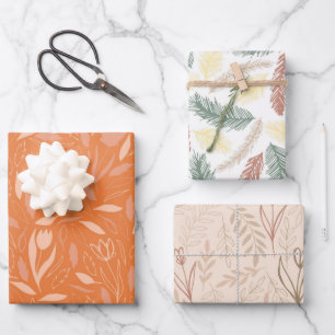 Hoja De Papel De Regalo Hoja plana de envolvimiento de hoyos de 3