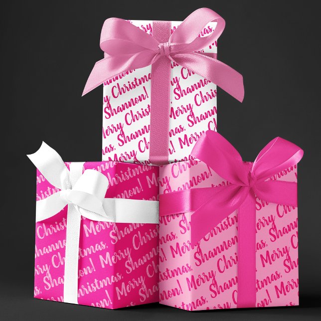 Hoja De Papel De Regalo Holiday Wrapping Paper Set of 3 Sheets (Celebrate the holidays this year with these fun personalized wrapping paper sheets! )