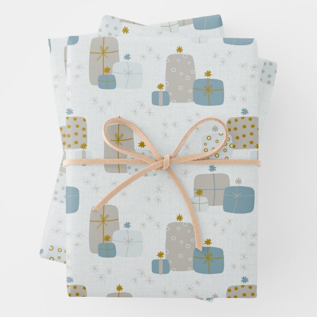 Hoja De Papel De Regalo Holiday Wrapping Paper Sheets (In situ)