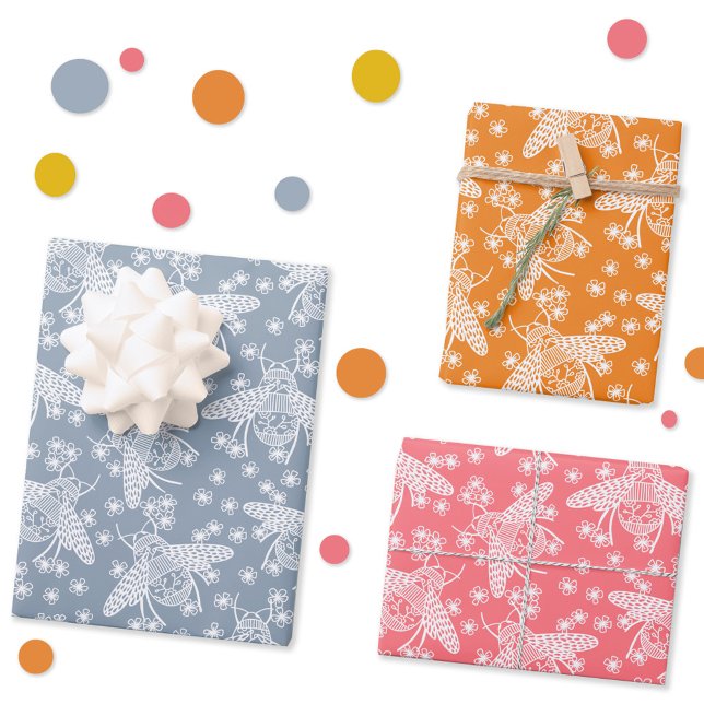 Hoja De Papel De Regalo Honey Bee (Subido por el creador)