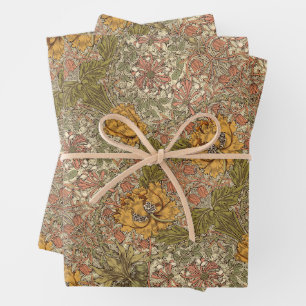 Hoja De Papel De Regalo Honeysuckle Delight William Morris Larkspur