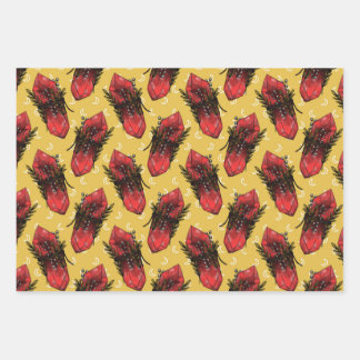 Hoja De Papel De Regalo Hongos y cristales