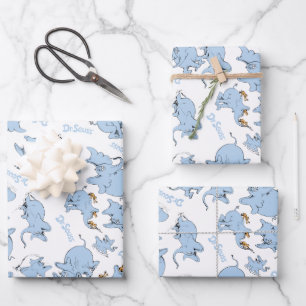 Hoja De Papel De Regalo Horton escucha a Quién Mono Patrón