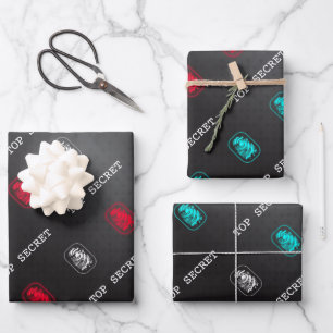Hoja De Papel De Regalo Huella digital secreta superior