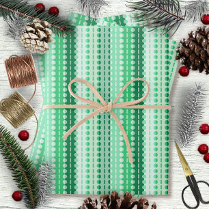 Hoja De Papel De Regalo Hues verdes de tiras de plomo