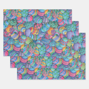 Hoja De Papel De Regalo Huevos de Pascua