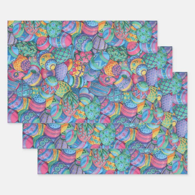 Hoja De Papel De Regalo Huevos de Pascua (Set)