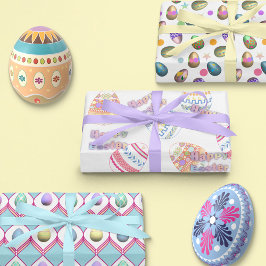 Hoja De Papel De Regalo Huevos de Pascua