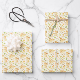 Hoja De Papel De Regalo Huevos de Pascua de Pascua pintados de color de ag