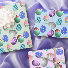 Hoja De Papel De Regalo Huevos de Pascua, Huevos colorantes, primavera, Fi