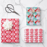Hoja De Papel De Regalo Humor de los navidades | Funny de la lista oficial<br><div class="desc">Alguien hizo la buena lista este año. Mostrar el sello oficial de aprobación de Santa Claus con cómico papel de envolvimiento de vacaciones. ¡Envuélvalo con el sello oficial de aprobación de Santa Claus! Dos envolturas rojas y blancas con el sello de Santa Clara de la Lista de Niza, y una...</div>