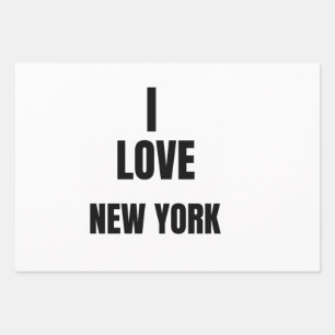 HOJA DE PAPEL DE REGALO I LOVE NEW YORK
