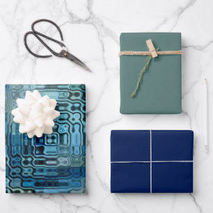 Hoja De Papel De Regalo Ice Blue Wonder