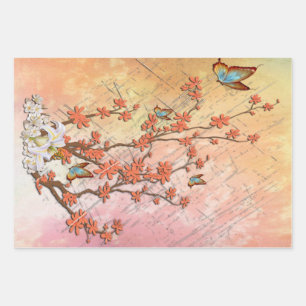 Hoja De Papel De Regalo Ikebana Show Wood Poster