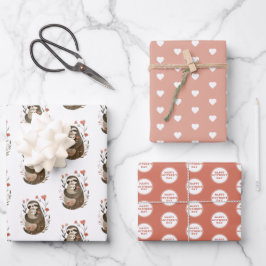 Hoja De Papel De Regalo Ilustracion de eslogan acuarela Feliz Día de la Ma