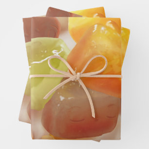 Hoja De Papel De Regalo Ilustracion de postres Taro Ball