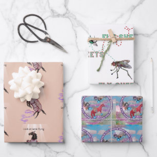 Hoja De Papel De Regalo ilustraciones del libro de relatos sobre botas de 