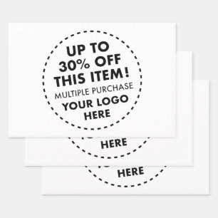 Hoja De Papel De Regalo IMAGEN COMPLETA 30% OFF Bulk Buy Descuento 3 x Per