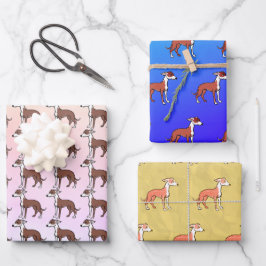 Hoja De Papel De Regalo Imagen de galgo italiano lindo