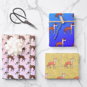 Hoja De Papel De Regalo Imagen de galgo italiano lindo