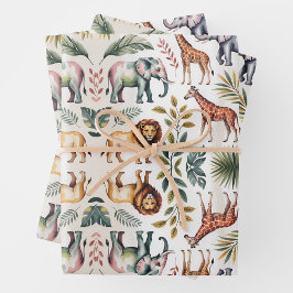 Hoja De Papel De Regalo Imagen estampada con arreglos simétricos