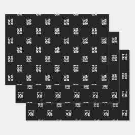 Hoja De Papel De Regalo Imagen repetida, diseño o logotipo comercial de la