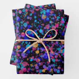 Hoja De Papel De Regalo Impresión abstracta: galaxias distantes
