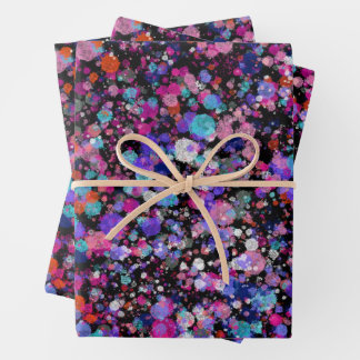 Hoja De Papel De Regalo Impresión abstracta: muchas galaxias en el univers