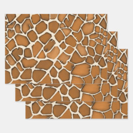 Hoja De Papel De Regalo Impresión con patrones de Giraffe Fur
