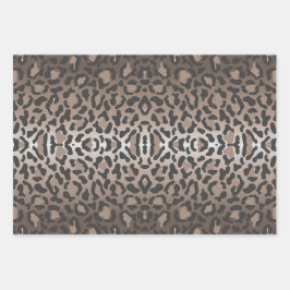 Hoja De Papel De Regalo Impresión de animales leopardos