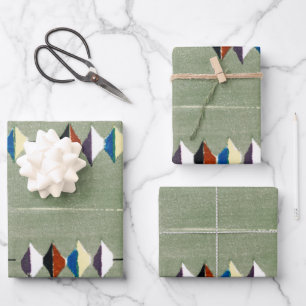 Hoja De Papel De Regalo Impresión de bloques de madera japoneses Furuya Ko