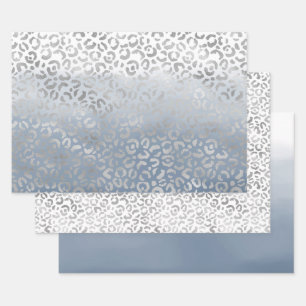 Hoja De Papel De Regalo Impresión de leopardo de color ocre amarillo ocre 