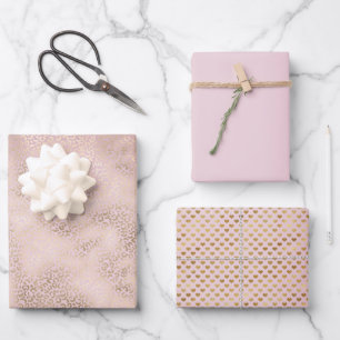 Hoja De Papel De Regalo Impresión de leopardo de oro de oro de Rubor de co