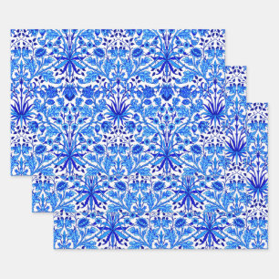 Hoja De Papel De Regalo Impresión hidráulica de William Morris, azul cobal