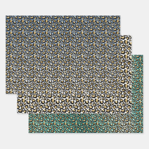 Hoja De Papel De Regalo Impresiones de Ombre Leopard