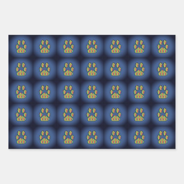 Hoja De Papel De Regalo Imprimir trazo (Anverso)