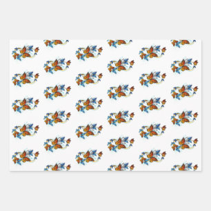 Hoja De Papel De Regalo Infinidad de Mariposas Monarca