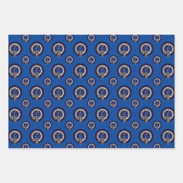 Hoja De Papel De Regalo Insignia de Clan Elliot, feriado de inspección fro (Anverso)